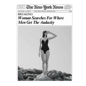 “Woman Searches for Where Men Get the Audacity” Magnet